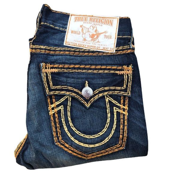 True Religion Jeans Size 33 Ricky Super 